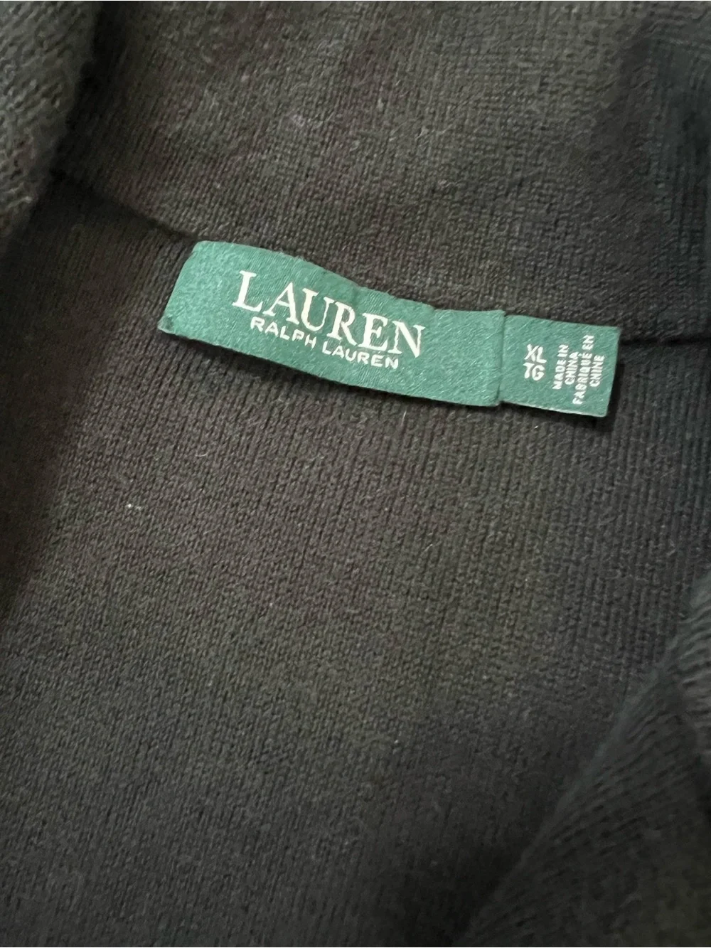 ralph lauren blazer womens xl cotton mid length Black Double Button Career C3